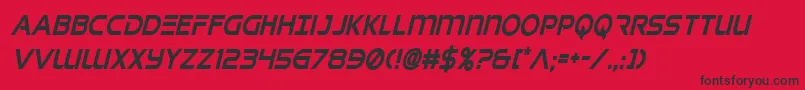 singaporeslingcondital Font – Black Fonts on Red Background