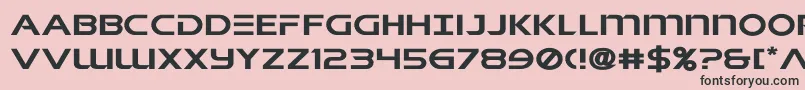 singaporeslingexpand Font – Black Fonts on Pink Background