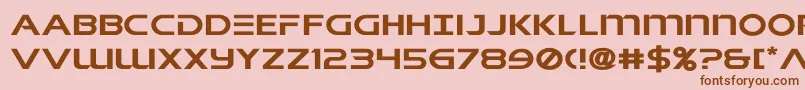 singaporeslingexpand Font – Brown Fonts on Pink Background