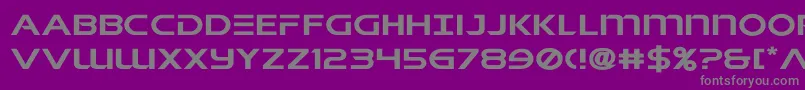 singaporeslingexpand-fontti – harmaat kirjasimet violetilla taustalla