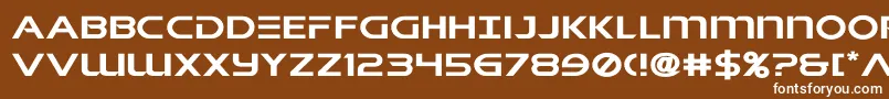 singaporeslingexpand Font – White Fonts on Brown Background