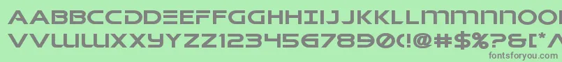 singaporeslingexpand Font – Gray Fonts on Green Background