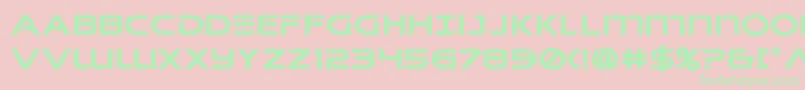 singaporeslingexpand Font – Green Fonts on Pink Background