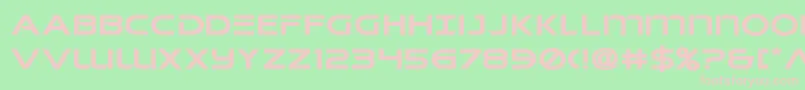 singaporeslingexpand Font – Pink Fonts on Green Background