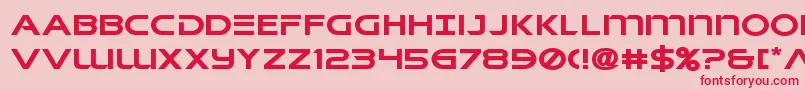 singaporeslingexpand Font – Red Fonts on Pink Background