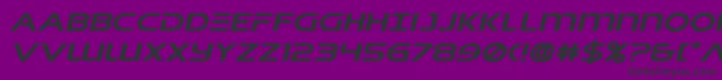 singaporeslingexpandital Font – Black Fonts on Purple Background