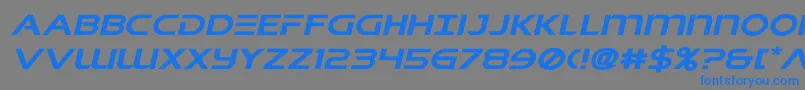 singaporeslingexpandital Font – Blue Fonts on Gray Background