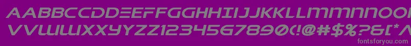 Шрифт singaporeslingexpandital – серые шрифты на фиолетовом фоне