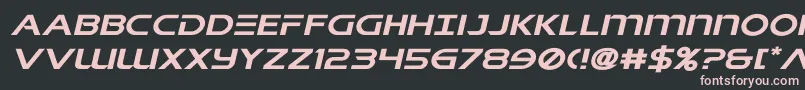 singaporeslingexpandital Font – Pink Fonts on Black Background