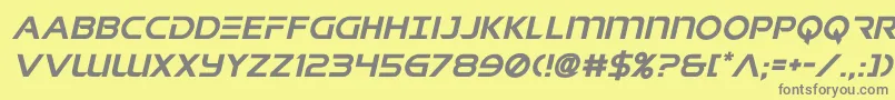 singaporeslingital Font – Gray Fonts on Yellow Background