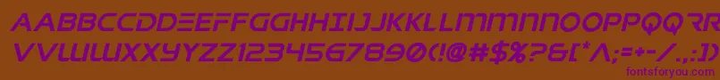 singaporeslingital Font – Purple Fonts on Brown Background