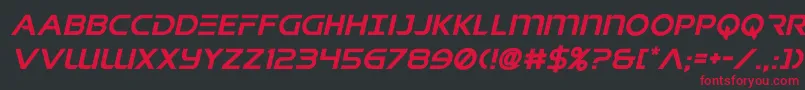 singaporeslingital Font – Red Fonts on Black Background