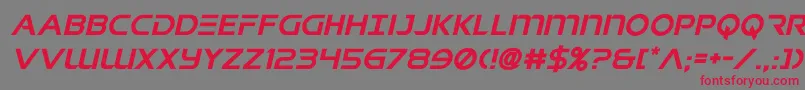 singaporeslingital Font – Red Fonts on Gray Background