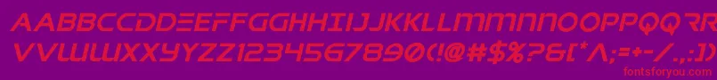 singaporeslingital Font – Red Fonts on Purple Background