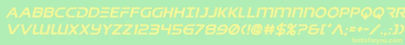singaporeslingital Font – Yellow Fonts on Green Background