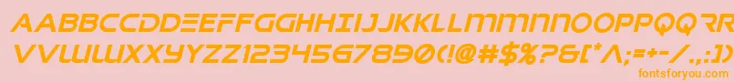 singaporeslingital Font – Orange Fonts on Pink Background