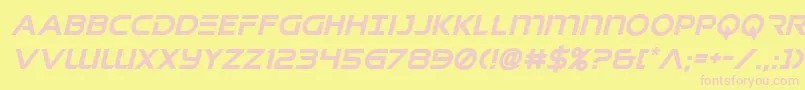 singaporeslingital Font – Pink Fonts on Yellow Background