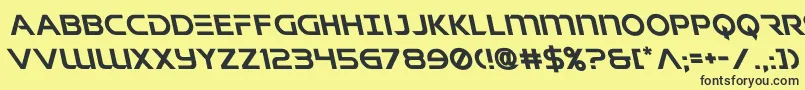 singaporeslingleft Font – Black Fonts on Yellow Background