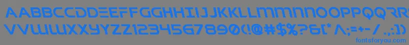 singaporeslingleft Font – Blue Fonts on Gray Background