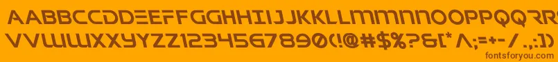 singaporeslingleft Font – Brown Fonts on Orange Background