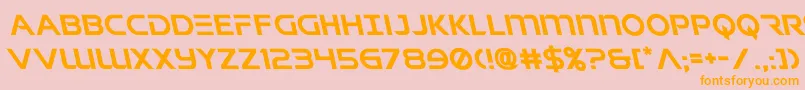 singaporeslingleft Font – Orange Fonts on Pink Background