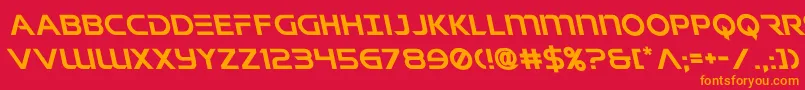 singaporeslingleft Font – Orange Fonts on Red Background