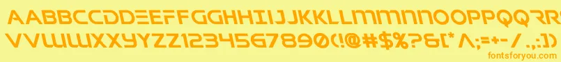 singaporeslingleft Font – Orange Fonts on Yellow Background