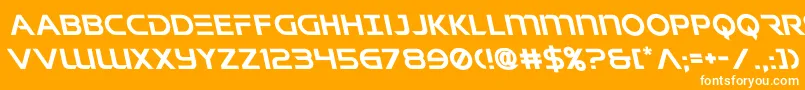 singaporeslingleft Font – White Fonts on Orange Background