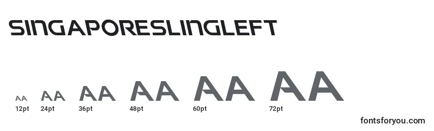Singaporeslingleft (141011) font sizes
