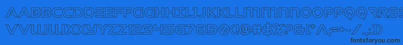 singaporeslingout Font – Black Fonts on Blue Background