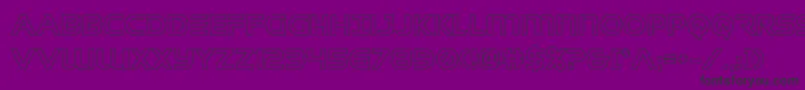 singaporeslingout Font – Black Fonts on Purple Background