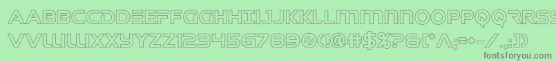 singaporeslingout Font – Gray Fonts on Green Background