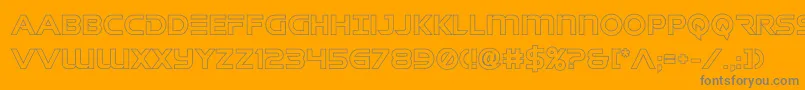 singaporeslingout Font – Gray Fonts on Orange Background