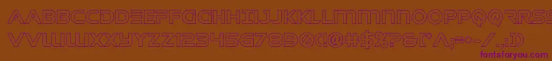 singaporeslingout Font – Purple Fonts on Brown Background