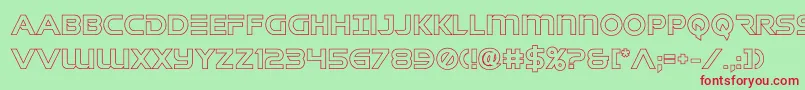 singaporeslingout Font – Red Fonts on Green Background