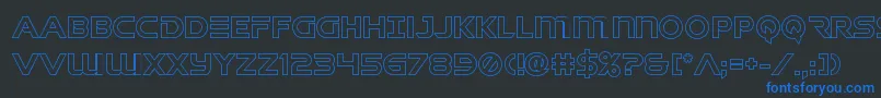 singaporeslingout Font – Blue Fonts on Black Background