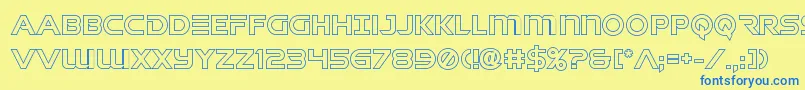 singaporeslingout Font – Blue Fonts on Yellow Background