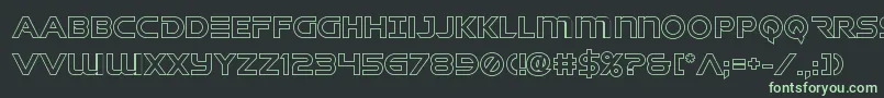 singaporeslingout Font – Green Fonts on Black Background