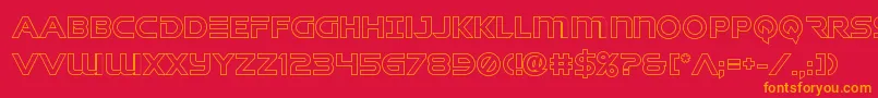 singaporeslingout Font – Orange Fonts on Red Background