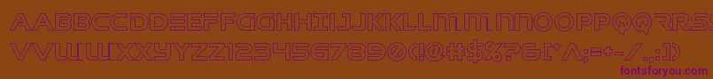 singaporeslingout Font – Purple Fonts on Brown Background