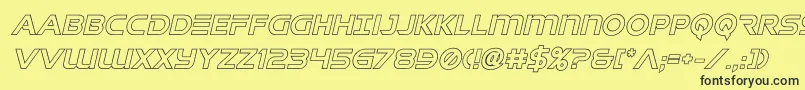 singaporeslingoutital Font – Black Fonts on Yellow Background