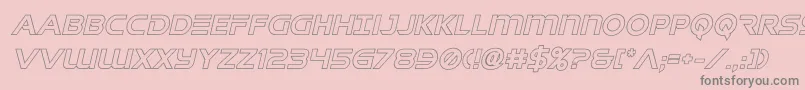 singaporeslingoutital Font – Gray Fonts on Pink Background