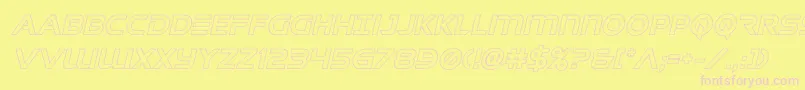 singaporeslingoutital Font – Pink Fonts on Yellow Background