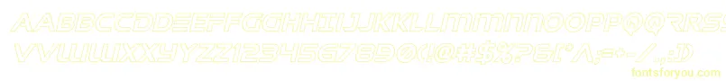 Шрифт singaporeslingoutital – жёлтые шрифты