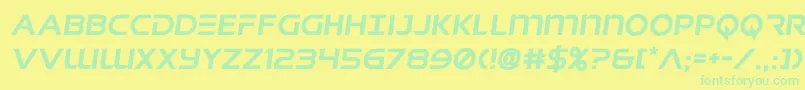 singaporeslingsemital Font – Green Fonts on Yellow Background