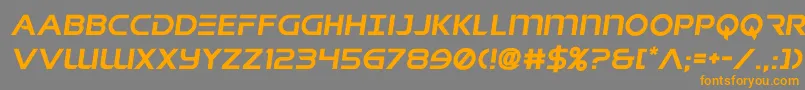 singaporeslingsemital Font – Orange Fonts on Gray Background