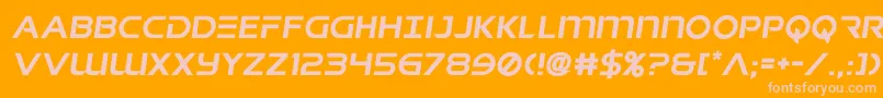 singaporeslingsemital Font – Pink Fonts on Orange Background