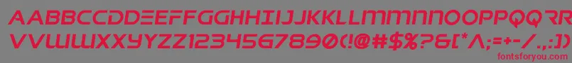 singaporeslingsemital Font – Red Fonts on Gray Background