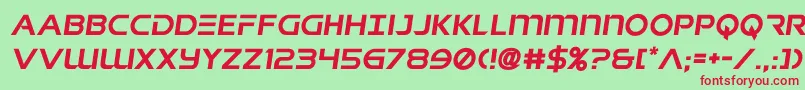 singaporeslingsemital Font – Red Fonts on Green Background
