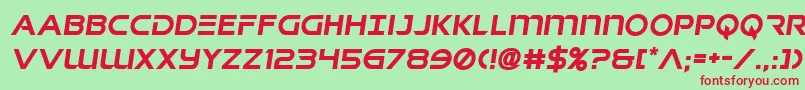 singaporeslingsemital Font – Red Fonts on Green Background